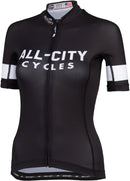 All-City Classic 4.0 Women's Jersey - Black White Large