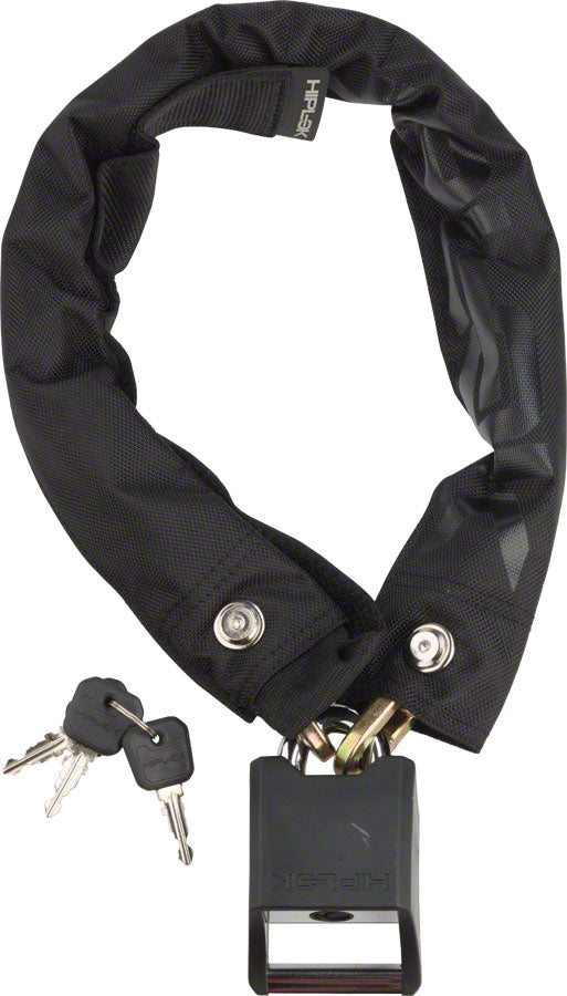 Hiplok Original Wearable Hardened Steel Chain Lock: 8mm Chain Black