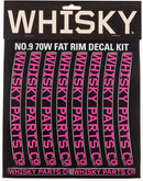 WHISKY 70w Rim Decal Kit for 2 Rims Magenta