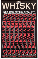 WHISKY 100w Rim Decal Kit for 2 Rims Red