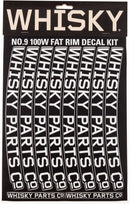 WHISKY 100w Rim Decal Kit for 2 Rims Light Gray