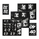 Fox Shox Heritage Decal Kit White