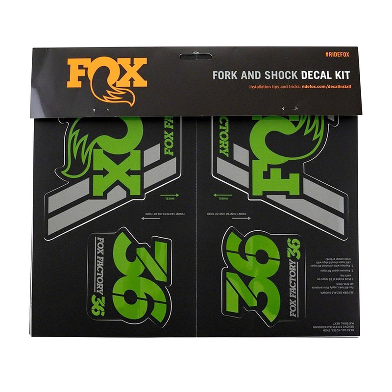 FOX Heritage Decal Kit for Forks and Shocks Green