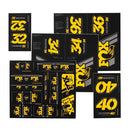 FOX Heritage Decal Kit for Forks and Shocks Yellow
