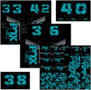 FOX Fork and Shock Decal Kit - Turquoise