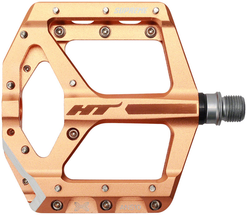 HT Components ANS10 Pedals - Platform Aluminum 9/16" Rose Gold