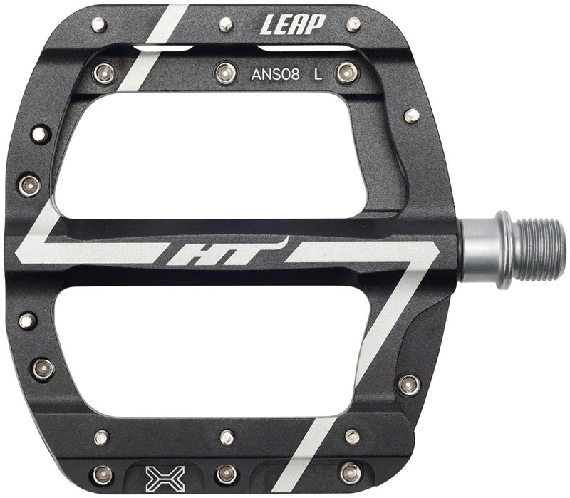 HT Components ANS08 Leap Platform Pedals Body: Aluminum Spindle: Cr-Mo 9/16 Black Pair