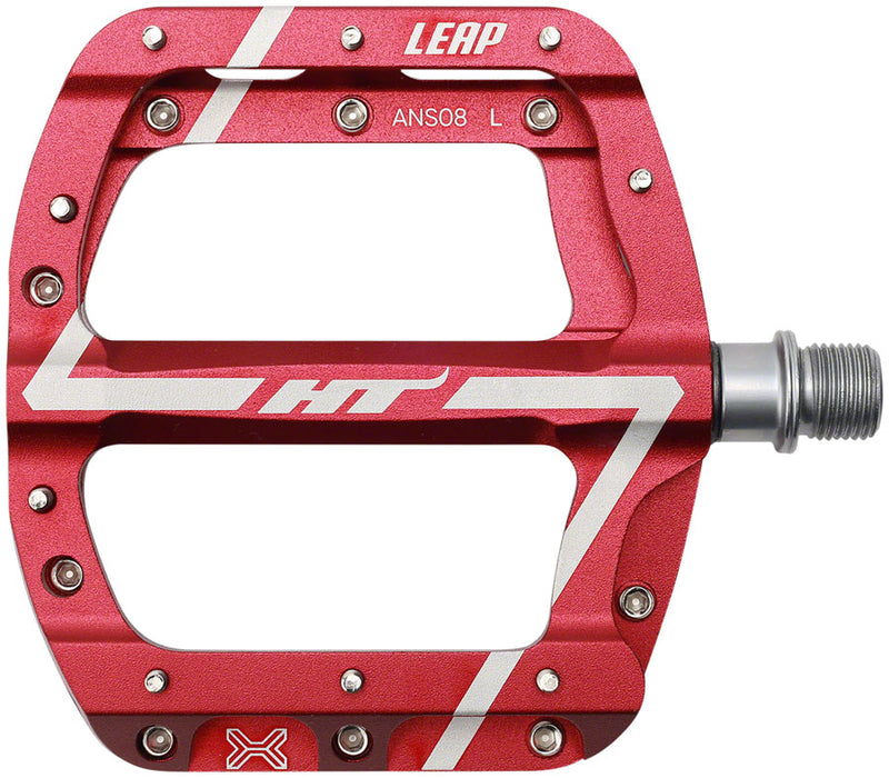HT Components Leap ANS08 Pedals - Platform Aluminum 9/16" Red