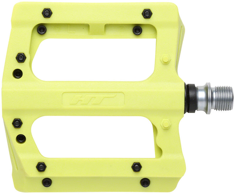 HT Components PA12A Pedals - Platform Composite 9/16" Green