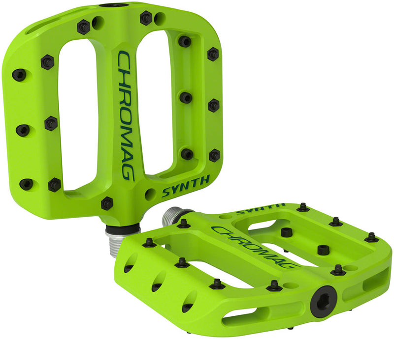 Chromag Synth Pedals - Platform Composite 9/16" Green