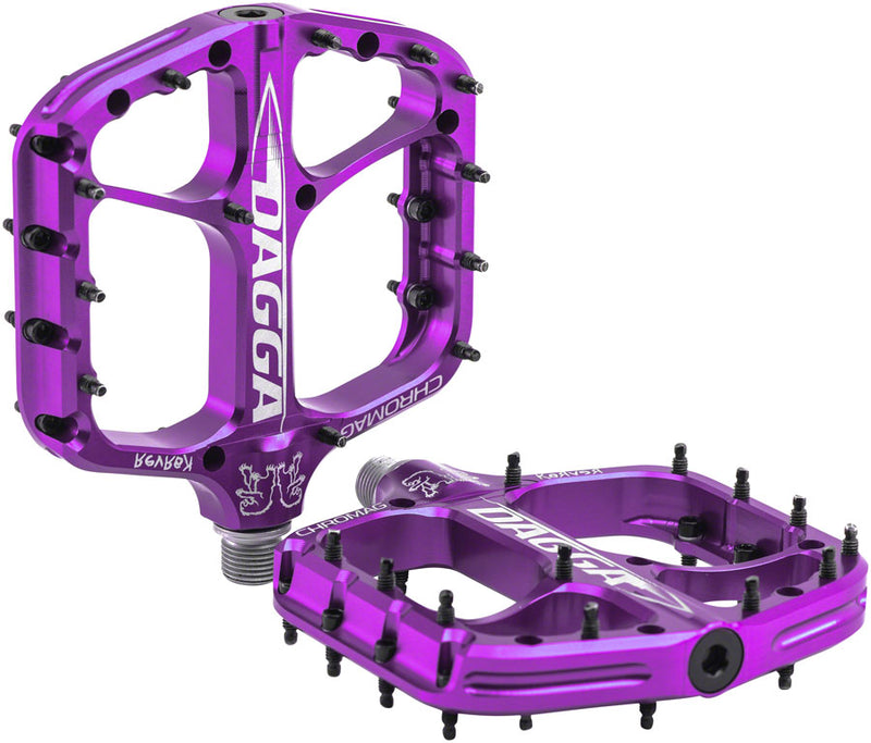 Chromag Dagga Pedals - Platform Aluminum 9/16" Purple