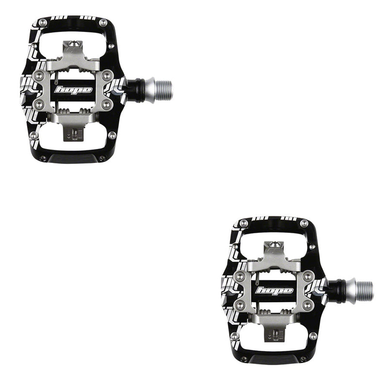Hope TC Union Clip Pedal - Dual Sided Clipless with Platform 9/16" Black