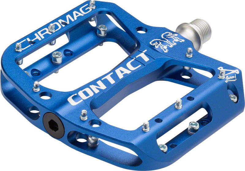 Chromag Contact Pedals - Platform Aluminum 9/16" Dark Blue