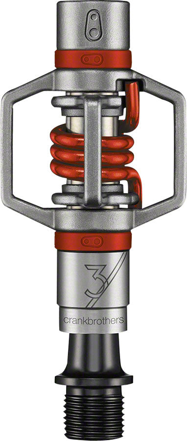 Crank Brothers Egg Beater 3 Pedals - Dual Sided Clipless 9/16" Red