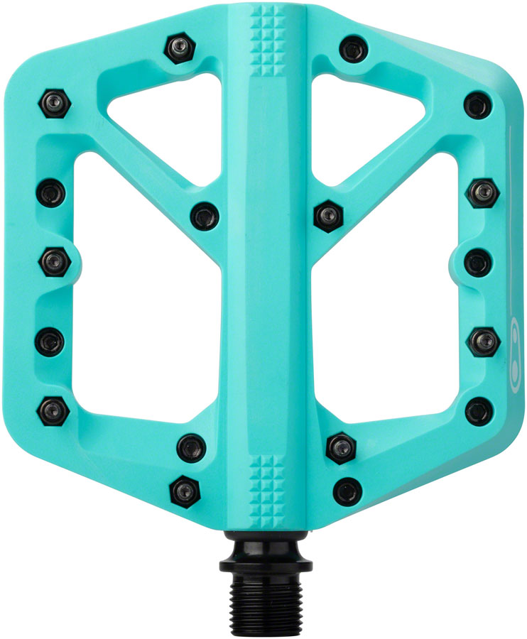 Crank Brothers Stamp 1 Pedals - Platform Composite 9/16" Turquoise Large