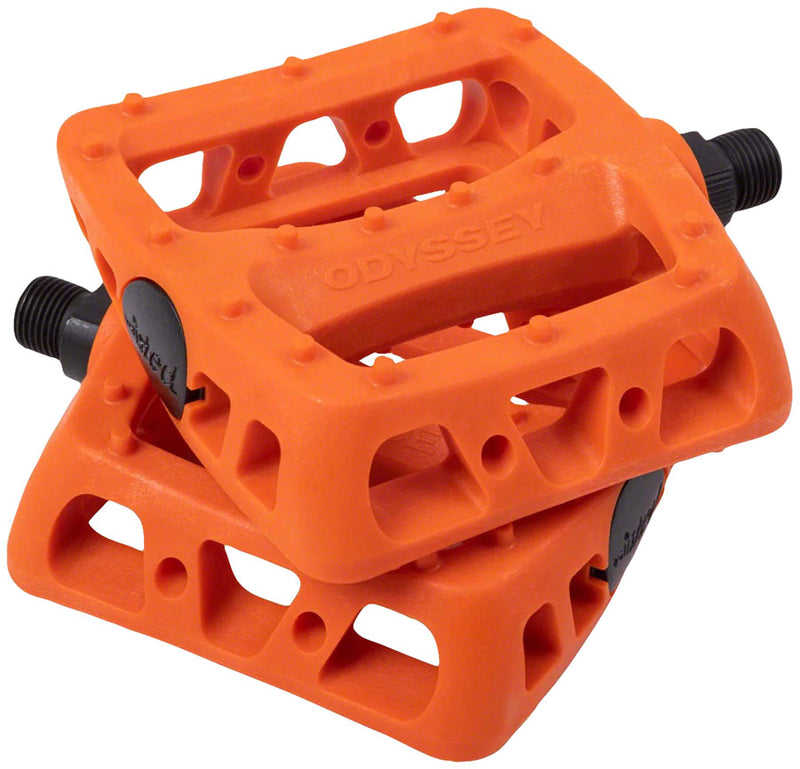 Odyssey Twisted PC Pedals - Platform Composite/Plastic 9/16" Orange