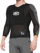 100% Tarka Long Sleeve Body Armor - Black 2X-Large