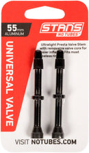 Stan's NoTubes Alloy Valve Stems - 55mm Pair Black
