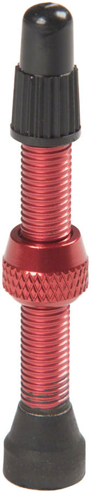 Stan's Alloy Valve Stems - 55mm Pair Red