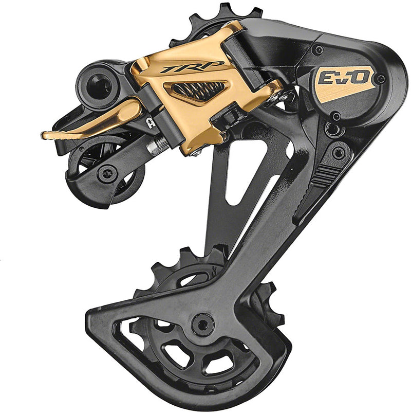 TRP RD-M9050-L EVO12 Rear Derailleur - 12-Speed Long Cage 52t Max Clutched Carbon Outer Cage BLK/Gold