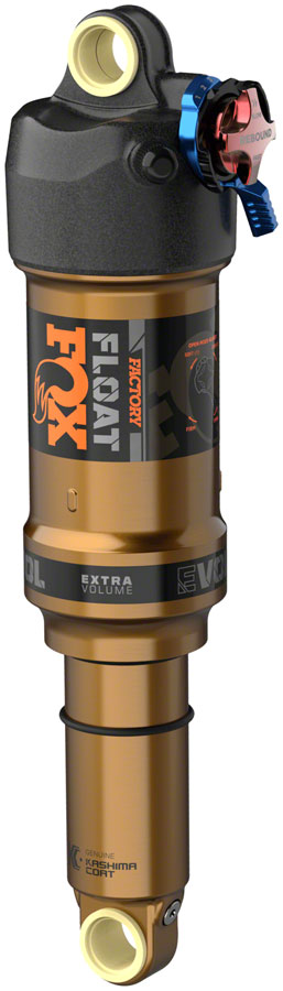 FOX Float Factory Rear Shock - Metric 190 x 45 mm EVOL LV 2-Position Adj 0.5 Spacer BLK/Kashima Coat