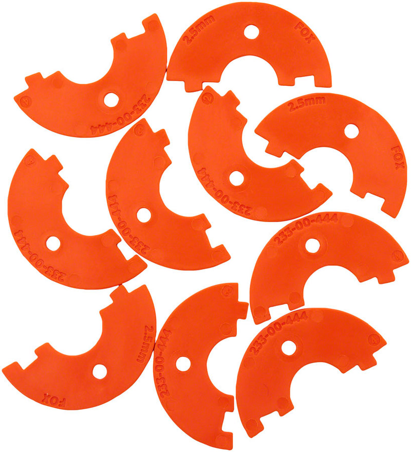 FOX Travel Spacers - 2022 Float X 2.5mm Quantity 10 (5 Pair)