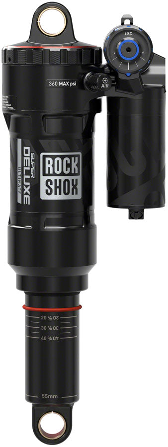 RockShox Super Deluxe Ultimate RC2T Rear Shock - 205 x 62.5mm Linear Reb/MComp 320lb L/O Trun C1 Kona Process 153 2021+