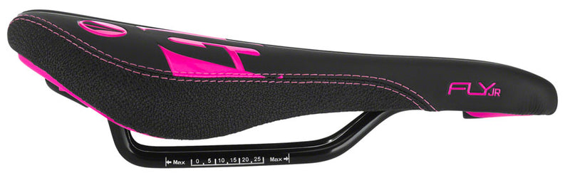 SDG Fly Jr Saddle - Neon Pink/Black