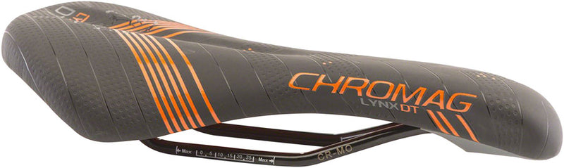 Chromag Lynx DT Saddle - Chromoly Black/Orange