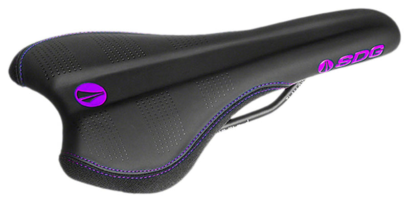 SDG Radar Mtn Saddle Ti-Alloy Rails - Purple/Black