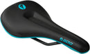 SDG Bel-Air V3 MAX Saddle - Lux-Alloy Black/Turquoise Sonic Welded Sides