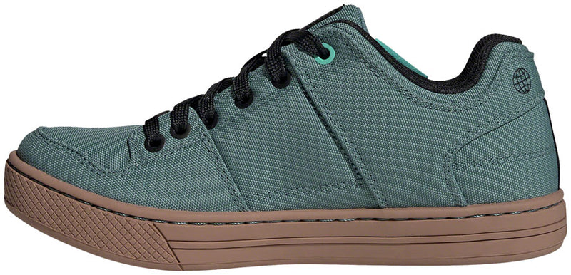 Five Ten Freerider Canvas Flat Shoes - Womens Hazy Emerald/Core BLK/Acid Mint 6
