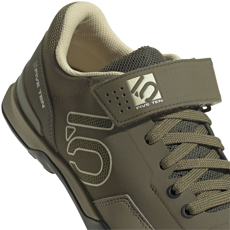 Five Ten Kestrel Lace Mountain Clipless Shoes - Mens Focus Olive/Sandy Beige/Orbit Green 9