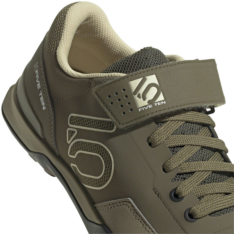Five Ten Kestrel Lace Mountain Clipless Shoes - Mens Focus Olive/Sandy Beige/Orbit Green 9.5