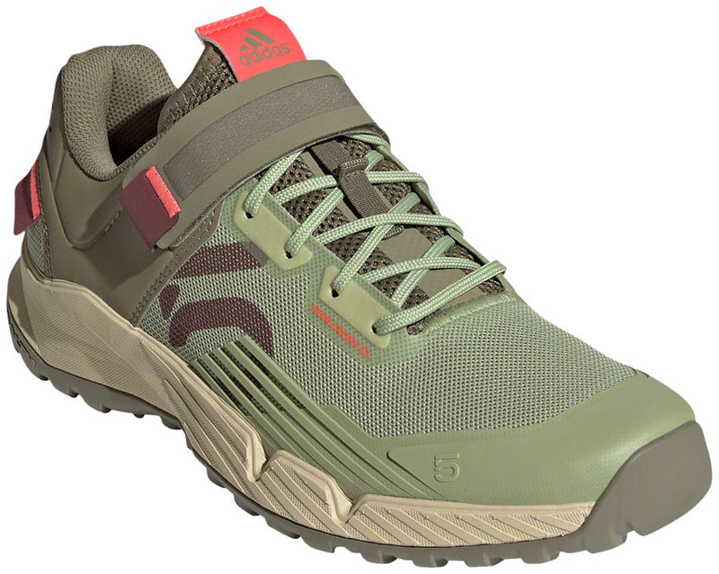 Five Ten Trailcross Clipless Shoes - Women's Quiet Crimson/Orbit Green/Turbo 10