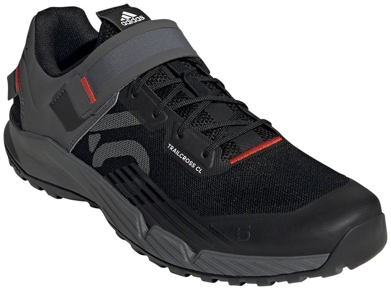 Five Ten Trailcross Clipless Shoes - Men's Core Black/Gray Three/Red 10