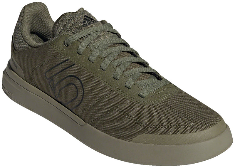 Five Ten Sleuth DLX Canvas Flat Shoes - Men's Focus Olive/Core BLK/Pulse Lime 7.5
