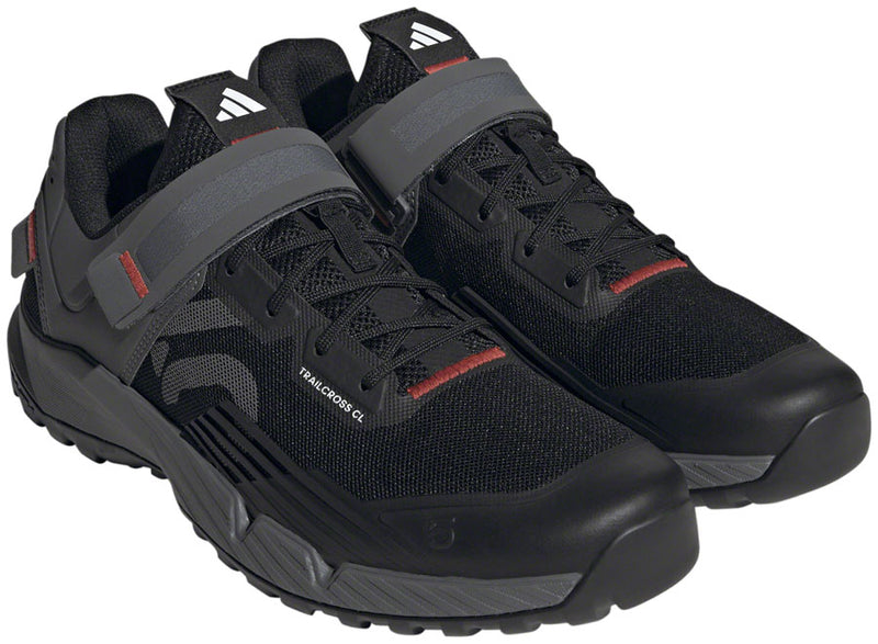 Five Ten Trailcross Clipless Shoes - Men's Core Black/Gray Three/Red 9