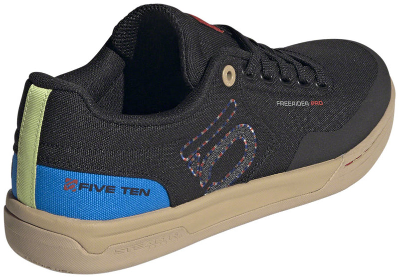 Five Ten Freerider Pro Canvas Flat Shoes - Mens Core Black/Carbon/Red 10