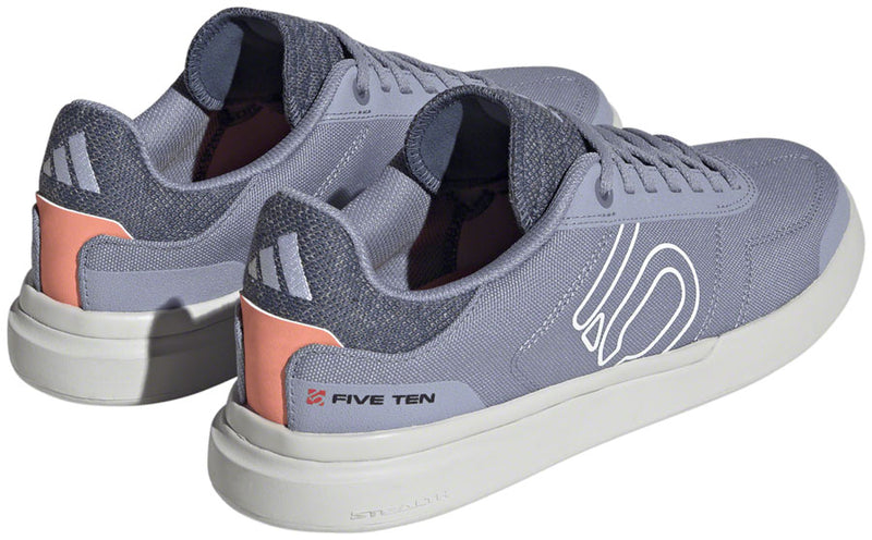 Five Ten Stealth Deluxe Canvas Flat Shoes - Womens Silver Violet/Ftwr White/Coral 8