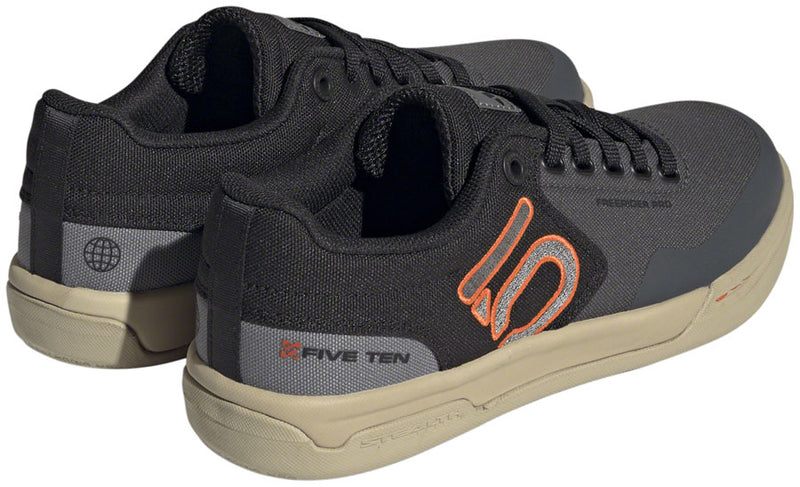 Five Ten Freerider Pro Canvas Flat Shoes - Womens Gray Six/Gray Four/Impact Orange 8