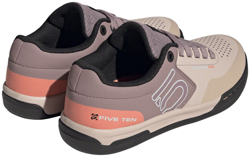 Five Ten Freerider Pro Flat Shoes - Womens Wonder Taupe/Gray One/Acid Orange 7.5