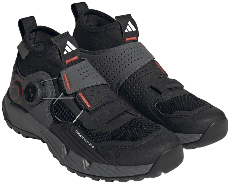 Five Ten Trailcross Pro Clipless Shoes - Women's Gray Five/Core BLK/Red 8.5