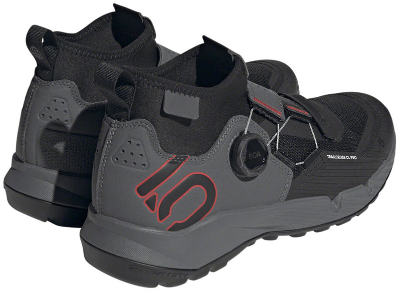 Five Ten Trailcross Pro Mountain Clipless Shoes - Mens Gray Five/Core BLK/Red 10