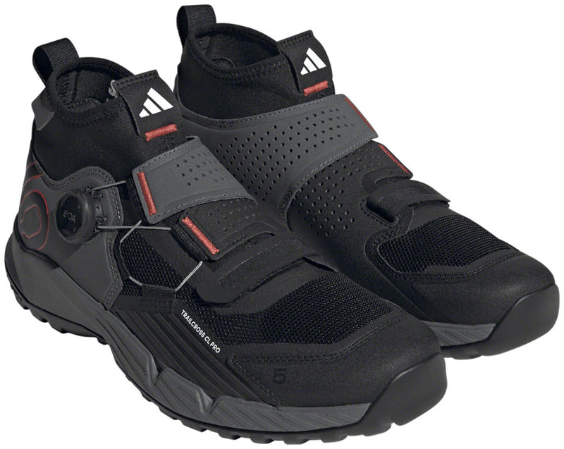 Five Ten Trailcross Pro Clipless Shoes - Men's Gray Five/Core Black/Red 10