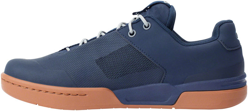 Crank Brothers Stamp Lace Mens Flat Shoe - Navy/Silver/Gum Size 12