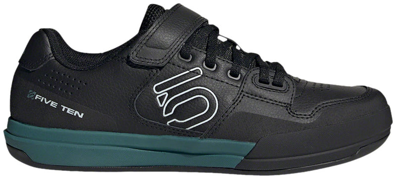 Five Ten Hellcat Mountain Clipless Shoes - Womens Core BLK / Crystal White / Hazy Emerald 8.5