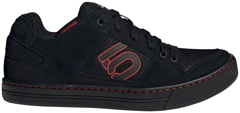 Five Ten Freerider Flat Shoes - Mens Core Black / Core Black  / Red 12.5