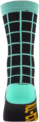 All-City Club Tropic Socks - 6" Black Goldenrod Teal Small/Medium