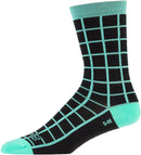 All-City Club Tropic Socks - 6" Black Goldenrod Teal Large/X-Large